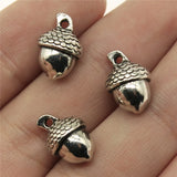 10pcs 3D Acorns Charm Pendants for Jewelry Making
