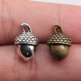 10pcs 3D Acorns Charm Pendants for Jewelry Making