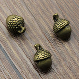 10pcs 3D Acorns Charm Pendants for Jewelry Making