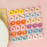 10pcs 15x16mm Ceramic Hollow Flowers Beads DIY Spacer For Jewelry Making
