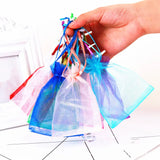 10pcs Organza Bag Pouches Jewelry Packaging Birthday Party Decor Supplies