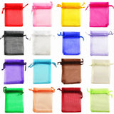 10pcs Organza Bag Pouches Jewelry Packaging Birthday Party Decor Supplies