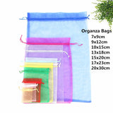 10pcs Organza Bag Pouches Jewelry Packaging Birthday Party Decor Supplies