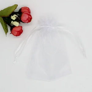10pcs Big Organza Bags Wedding Drawstring Christmas Gift Bag Pouches