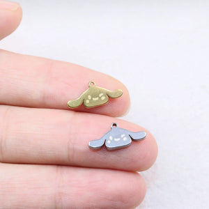 10pcs StainlessSteel Pretty Head Women Charm Pendant