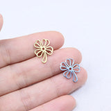 10pcs 16mm SS High Leaf Charm Pendant DIY Necklace Bracelet Unfading