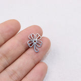 10pcs 16mm SS High Leaf Charm Pendant DIY Necklace Bracelet Unfading