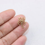 10pcs 16mm SS High Leaf Charm Pendant DIY Necklace Bracelet Unfading