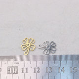 10pcs 16mm SS High Leaf Charm Pendant DIY Necklace Bracelet Unfading