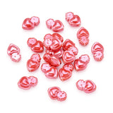 10pcs 16x10.5mm Torch Heart Porcelain Beads for DIY Jewelry