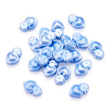 10pcs 16x10.5mm Torch Heart Porcelain Beads for DIY Jewelry