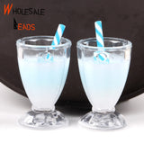 10pcs Goblet Wine Resin Pendant Crafts Jewelry Findings