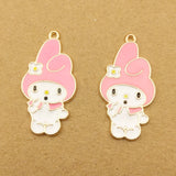 10pcs Enamel Girl Charms 16x32mm for Jewelry Making Earring Pendant Bracelet