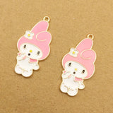 10pcs Enamel Girl Charms 16x32mm for Jewelry Making Earring Pendant Bracelet