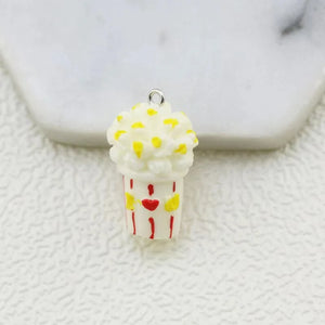 10pcs Colorful Letter Love Popcorn Charms Pendant DIY Jewelry Accessories