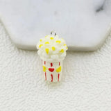 10pcs Colorful Letter Love Popcorn Charms Pendant DIY Jewelry Accessories