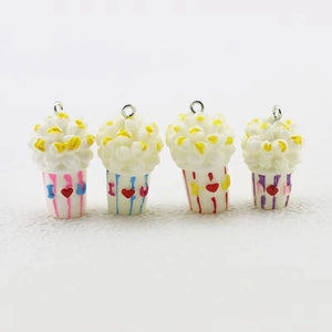 10pcs Colorful Letter Love Popcorn Charms Pendant DIY Jewelry Accessories