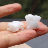 10pcs Rabbit Shape Synthetic Coral Beads for Jewelry Making