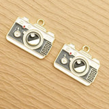 10pcs Camera Charm Enamel Earring Pendant Bracelet Necklace DIY Craft Supplies