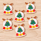 10pcs Enamel Christmas Tree Charms Pendants for Jewelry Making DIY