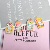 10pcs Enamel Chinese Character Charms for DIY Earrings Necklace Pendant