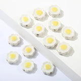 10pcs Hand Painted Poached Egg Ceramic Beads DIY Jewelry Making Bead Yellow Red