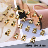 10pcs Mini Bear Charm Pendant for Jewelry Making