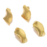 10pcs 18k Oval Rhombic Stud Posts for Earrings
