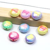 10pcs 18mm Mouse Head AB Colored Acrylic Beads DIY Jewelry Bracelet Charms