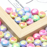 10pcs 18mm Mouse Head AB Colored Acrylic Beads DIY Jewelry Bracelet Charms