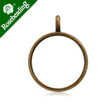 10pcs 18mm Round Bezel Pendant for Resin Jewelry