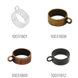 10pcs 18mm Round Bezel Pendant for Resin Jewelry