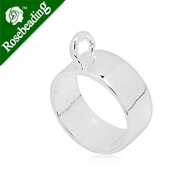 10pcs 18mm Round Bezel Pendant for Resin Jewelry