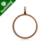 10pcs 18mm Round Bezel Pendant for Resin Jewelry
