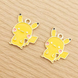 10pcs Cartoon Charm Enamel 19x22mm for Jewelry Making Earring Pendant Necklace