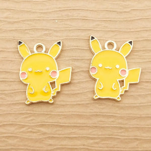 10pcs Cartoon Charm Enamel 19x22mm for Jewelry Making Earring Pendant Necklace