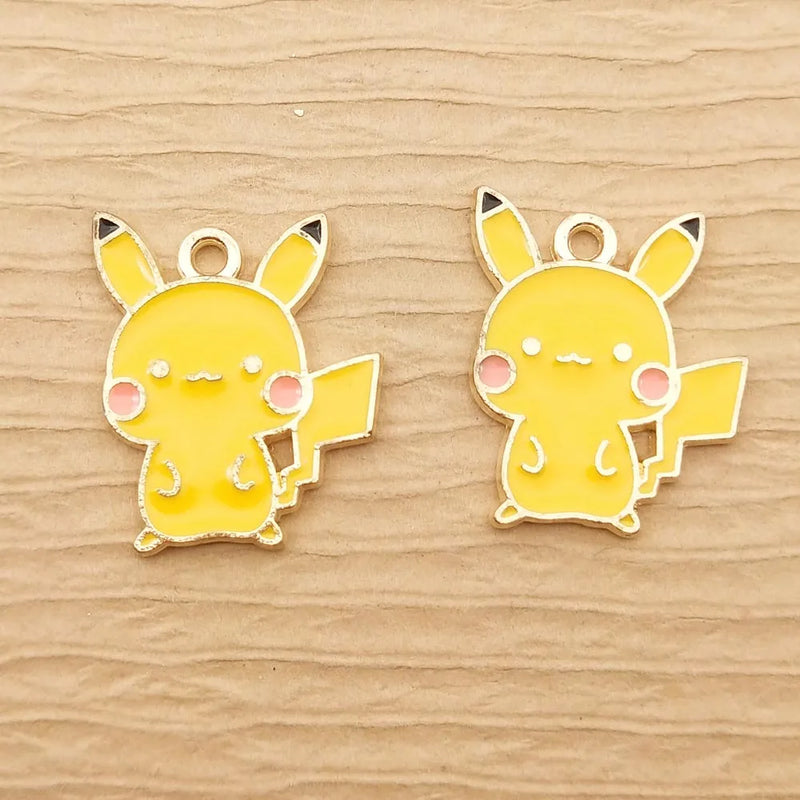 10pcs Cartoon Charm Enamel 19x22mm for Jewelry Making Earring Pendant Necklace