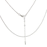 10pcs Stainless Steel Ball Chain Necklace For Glass Locket, 24+2''
