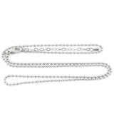 10pcs Stainless Steel Ball Chain Necklace For Glass Locket, 24+2''
