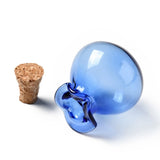 10pcs 2.5cm Lucky Bag Glass Cork Bottles DIY Wishing Vials Pendant Decor