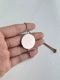 10pcs Stainless Steel Round Blanks Tags Charm Bracelet Mirror Polish Pendant