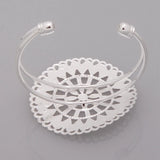 10pcs Metal Bangle Blank Adjustable Bracelet Base Wholesale