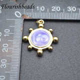 10pcs 20mm Enamel Sun Charms for Jewelry Making Earring Pendant Necklace Craft