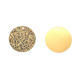 10pcs Colorful Painted Round Flower Pattern Charms Pendant for DIY Accessories