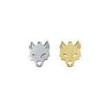 10pcs 20mm Wolf Head Charms Pendant Wholesale Stainless Steel DIY Jewelry