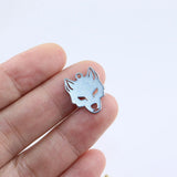 10pcs 20mm Wolf Head Charms Pendant Wholesale Stainless Steel DIY Jewelry