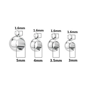 Stainless Steel Beads Bails Pendants Conector DIY Jewelry Making