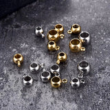 Stainless Steel Beads Bails Pendants Conector DIY Jewelry Making