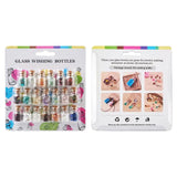 Glass Wishing Bottles with Stone Beads for DIY Jewelry Making