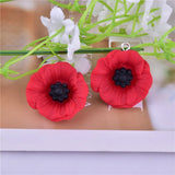 Poppy Charms for Anzac Resin Flower Jewlery DIY